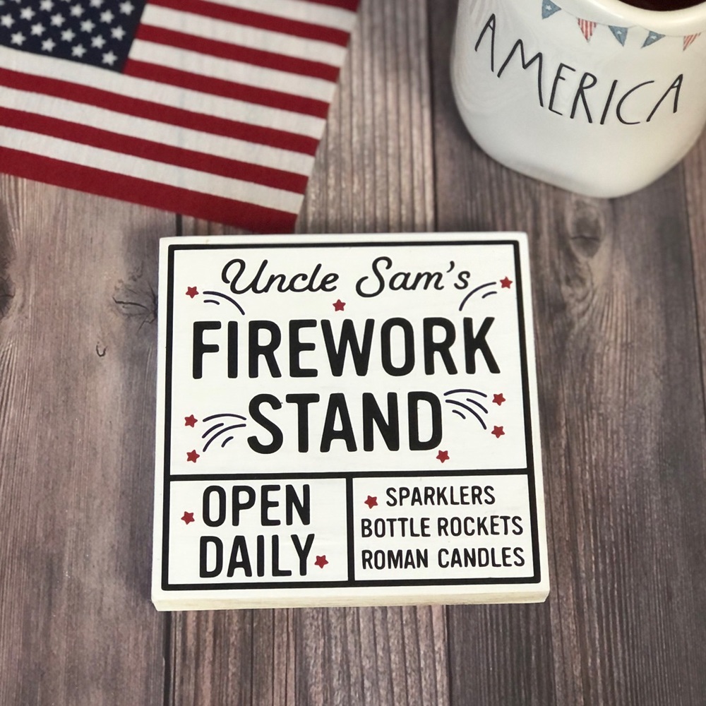Patriotic Wood Sign